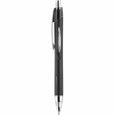 uniball(tm) Jetstream RT Ballpoint Pen - 1 mm (0.04") Medium, Bold Pen Point - Refillable - Retractable - Black Ink - Black Barrel - 1 Unit BOLD TIP 