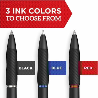 Sharpie S-Gel Gel Pen - 0.7 mm (0.03") Medium Pen Point - Retractable - Black Ink - Gel-based - Black Barrel - 8 / Pack  