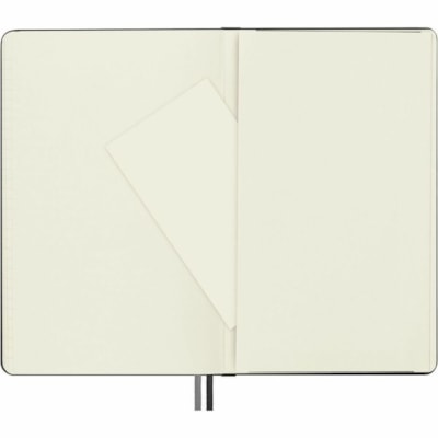 Moleskine - Carnet à couverture rigide Classic, ligné, noir, 5 po x 8 1/4 po, 400 pages - 400 Pages - Margin Avec ligne - 70 g/m² Grammage - format 5 1/8 po (130 mm) x 8 17/64 po (210 mm) - Papier Ivoire - Couverture Noir - Cartonné, Coin rond, Fermeture par élastique, BLACK  5  X 8    RULED PAGES HARD COVER  400 PAGES