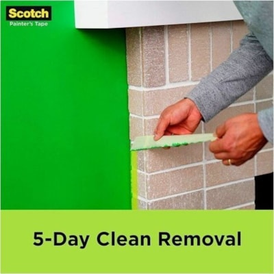 Scotch Rough Surface Painter's Tape 2060-48MP, 1.88 in x 60.1 yd - 2.17" (55 mm) Length x 1.88" (47.8 mm) Width - Green - For Rough Surface, Brick, Concrete, Wood, Stucco, Paint - 24 Case GREEN PAINTER'S TAPE 