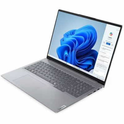 Lenovo ThinkBook 16 G7 ARP 21MW0002US 16" Touchscreen Notebook - WUXGA - AMD Ryzen 5 7535HS - 16 GB - 512 GB SSD - English (US) Keyboard - Arctic Gray - AMD Chip - 1920 x 1200 - Windows 11 Pro - AMD Radeon 660M Graphics - In-plane Switching (IPS) Technology - Front Camera/Webcam - IEEE 802.11ax Wire  