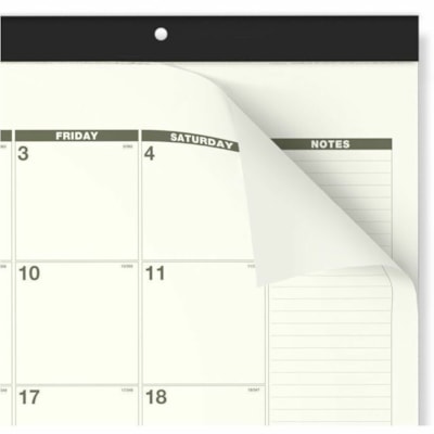 At-A-Glance 2025 Recycled Monthly Desk Pad, Standard, 22" x 17" - Standard - Julian Dates - Monthly - 12 Month - January 2025 to December 2025 - 1 Month Single Page Layout - 17" (431.80 mm) x 22" (558.80 mm) Sheet Size - White Sheet - 2 x Holes - 2.63" (66.68 mm) x 2.38" (60.33 mm) Block - Headband  100% PC PAPER 