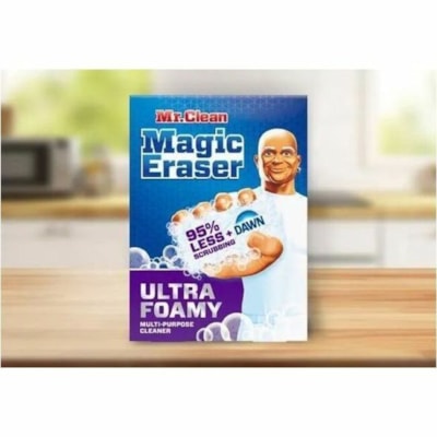 Mr. Clean Magic Eraser Ultra Foamy - For Bathroom - Sponge - Fresh Scent Width - 1 / Unit - White CLEANING ULTRA ERASER 