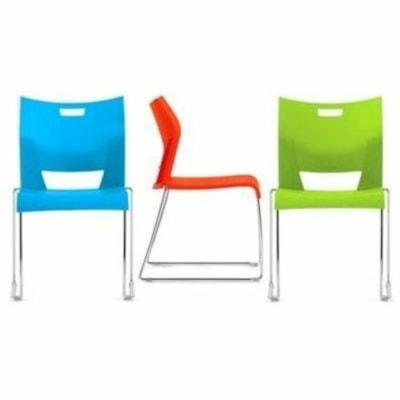 Global - Chaise 6621GT CCT CM - Seat Color Cactus - Résine Seat Material - Résine Back Material - Résine - 2 ARMLESS STACKING CHAIR POLYPROPYLENE  CACTUS