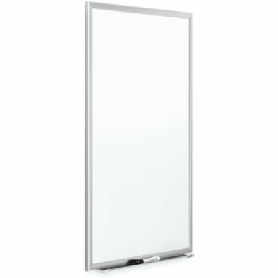 Quartet Classic Premium Porcelain Board, Silver Aluminum Frame, 6' x 4' - 48" (1219.20 mm) Width x 72" (1828.80 mm) Height - White Porcelain Surface - Silver Aluminum Frame - Horizontal/Vertical - Magnetic - Durable, Scratch Resistant, Dent Resistant, Stain Resistant, Ghost Resistant, Easy to Clean, FULL LENGTH MARKER RAIL MOUNT- ING BRACKETS QUARTET