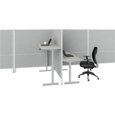 Offices To Go OTG | 36" Panel - Fabric Top and Bottom - 36" (914.40 mm) Width x 66" (1676.40 mm) Height x 1.30" (33.02 mm) Depth - Black Aluminum Frame - Fabric - Tungsten, Lola Caramel Cream LOLA  CARAMEL CREAM 
