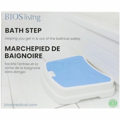 BIOS Living Bath Step - White, Blue - 1 / Unit EXTRA LARGE PLATFORM 