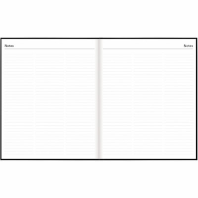Letts 2026 Principal 12-Month Weekly Planner - January to December - 10 -1/4" x 8-1/4" - Black - English - Weekly - 12 Month - January 2026 to December 2026 - 8:00 AM to 8:00 PM - Hourly, Monday - Friday - 1 Week Double Page Layout - 8 1/4" (209.55 mm) x 10 1/4" (260.35 mm) Sheet Size - White Sheet   