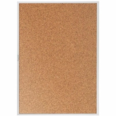 Quartet Standard Cork Bulletin Board, Aluminum Frame, 8' x 4' - 48" (1219.20 mm) Board Height x 96" (2438.40 mm) Board Width - Brown Cork Surface - Durable, Heavy-gauge, Self-healing - Silver Aluminum Frame - 1 / Each HEAVY GUAGE ANODIZED ALUMINUM FRAME WIDTH 1 1/4" QUARTET