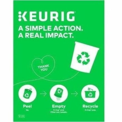 K-Cycle - Bac de recyclage 5000379535 - Pour Commercial - Recyclable - hauteur de 23,7 po (601,98 mm) x largeur de 9,7 po (246,38 mm) x profondeur de 9,7 po (246,38 mm) KCUP CAPACITY 400 9.75 X 9.75 X 23.75