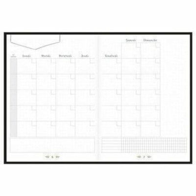 Quo Vadis Life Journal Planner - Monthly - 12 Month - Blue/Gray - Monthly Calendar - 1 LIFE JOURNAL INIFITE 15X21CM GREY BLUE  215 NUMBERED PAGE