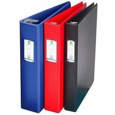 Grand & Toy - Classeur anneaux - format lettre - format 8 1/2 po (215,90 mm) x 11 po (279,40 mm) - 500 Capacité en feuilles - 3 x 1,50 po (38,10 mm) Ring(s) - Fastener(s) : Anneau en D - Pocket(s) : 4, Avant et arrière, Interne - Polypropylène, Plastique, Vinyle - Rouge - Recycl ANNEAUX COMBI  FORMAT LETTRE VINYLE 1 1/2 PO 2POCH INT