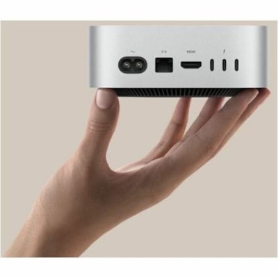 Apple Mac mini MU9E3VC/A Desktop Computer - Apple M4 - 16 GB - 512 GB SSD - Mini PC - Silver - Apple M4 Chip - MacOS Sequoia - Apple Deca-core (10 Core) - IEEE 802.11ax - 155 W  SYST 