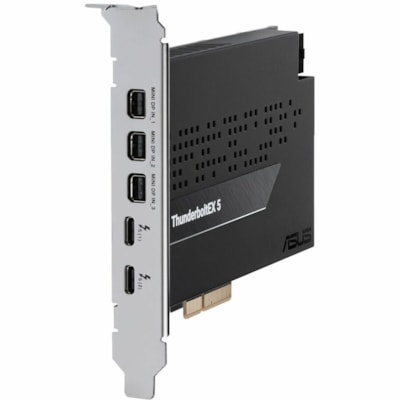 Asus ThunderboltEX 5 - PCI Express 4.0 x4 - 15 GB/s - Desktop, Keyboard, Mouse, Monitor - Plug-in Card - 3 USB Port(s) - 1 Thunderbolt Port(s) - 1 USB 2.0 Port(s) - PC  CARD 
