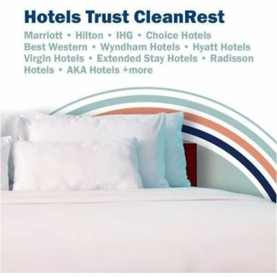 CleanRest - Protecteur de Matélas PRO 845168001595 - Blanc 54"W X 80"L X 9"H  BLANC 