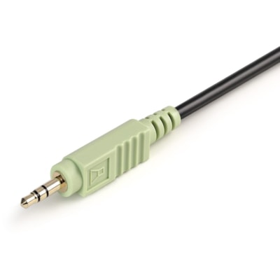 StarTech.com 4-in-1 USB DVI KVM Cable with Audio and Microphone - Connect high resolution DVI video, USB, audio and microphone all in one cable - kvm cable - usb kvm cable - kvm switch cable -DVI kvm cable ini-Jack Left Connector - Male  Left Gender - DVI U