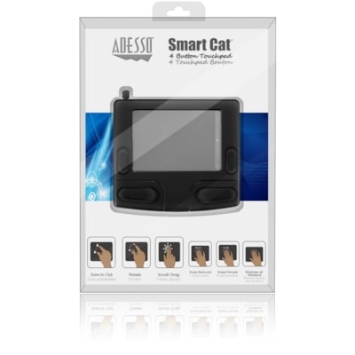 Adesso Smart Cat 4 Button Glidepoint Touchpad - Electrostatic - USB point Touchpad 4 mechanical buttons