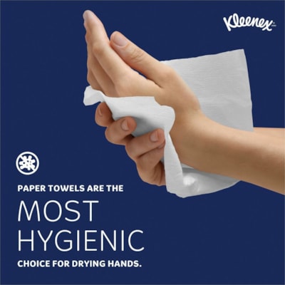 Essuie-tout Recyclé Kleenex - 1 Pli - largeur de 9,20 po (233,68 mm) x longueur de 9,40 po (238,76 mm) - Blanc - 150 emballage - 8 / Carton KLEENEX KIMBERLY CLARKE 150PQT  8 PQT PAR BOÎTE