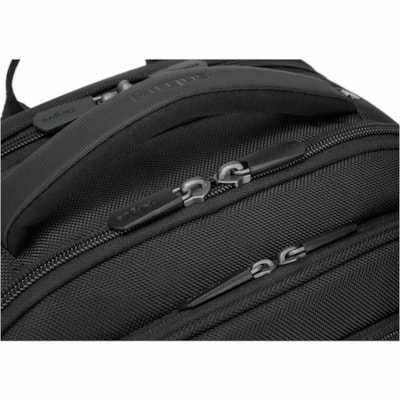 Targus Corporate Traveler CUCT02B Carrying Case Rugged (Backpack) for 10.5" to 16" Notebook - Black - Damage Resistant, Impact Resistant, Water Resistant Bottom, Impact Absorbing, Drop Resistant, Bump Resistant, Water Resistant, Shock Absorbing, Tear Resistant, Crash Resistant - Polyester Body - Che  