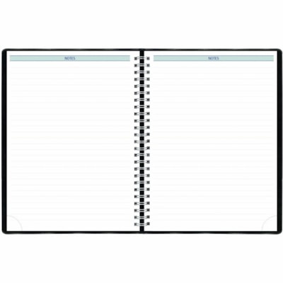 Blueline 2026 Timanager 13-Month Weekly/Monthly Planner - December to December - 10-1/4" x 7-5/8" - Black - English - Julian Dates - Weekly, Monthly - 13 Month - December 2025 to December 2026 - 7:00 AM to 8:30 PM - Half-hourly - 1 Week Double Page Layout - 7 5/8" (193.68 mm) x 10 1/4" (260.35 mm) S  