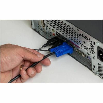 IOGEAR GCS22u 2-Port USB KVM Switch - 2 x 1 - 4 x Type A USB, 2 x HD-15 Monitor  with Cables and Remote - Max resolution: 2048 x 1