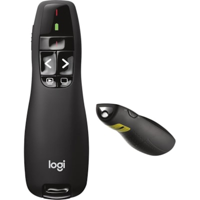 Logitech R400 Wireless Presenter - Laser - Wireless - 49.21 ft (15000 mm) - Radio Frequency - 2.40 GHz - Black - USB - 1 Each  