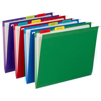 Post-it® - Onglet dossier Durable 686ALYR - Inscriptibe Onglet(s) - hauteur de l'onglet 2 po (50,80 mm) x largeur de l'onglet 1,50 po (38,10 mm) - Tab(s) Rouge, Jaune, Vert, Bleu - Résistants, Repositionnable, Résistant à l'usure, Résistant aux déchirures - 24 /   