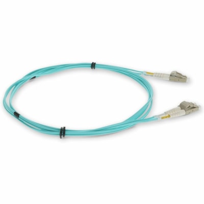 AddOn 3m LC to LC Aqua OM3 Duplex OFNR (Riser-Rated) Fiber Patch Cable - 9.8 ft (3 m) Fiber Optic Network Cable for Network Device - First End: 2 x LC Network - Male - Second End: 2 x LC Network - Male - Patch Cable - LSZH, OFNR, Riser, Plenum - Aqua - 1.0  CABL 