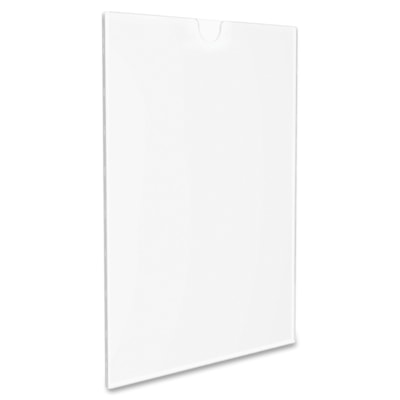 Deflecto - Porte-panneau de bureau - hauteur de 11 po (279,40 mm) x largeur de 8,50 po (215,90 mm) - clair - 1 chaque CHARGE PAR LA HAUT 8-1/2" X 11" - CLAIR
