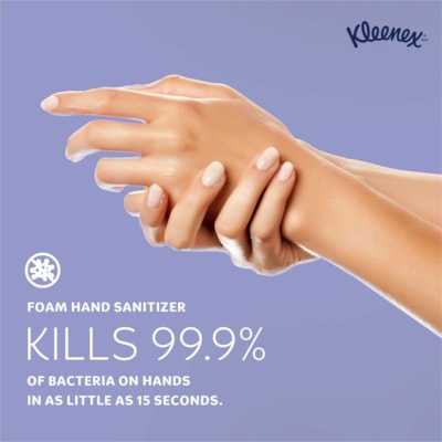 Kleenex® Ultra Hand Sanitizer Foam - 1.20 L - Bacteria Remover - Hand, Skin - Moisturizing - Clear - Dye-free, Quick Drying, Non-sticky, Fragrance-free - 2 / Carton ELECTRONIC CASSETTE  2/CTN 