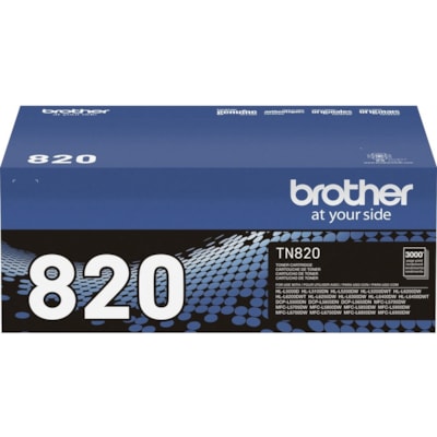 Brother TN820 Original Toner Cartridge - Laser - Standard Yield - 3000 Pages - Black - 1 Each  3000 PG YIELD