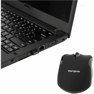 Targus W575 Wireless Mouse - Optical - Wireless - Radio Frequency - Black - USB - 1600 dpi - Scroll Wheel - 3 Button(s) - Symmetrical  WRLS 
