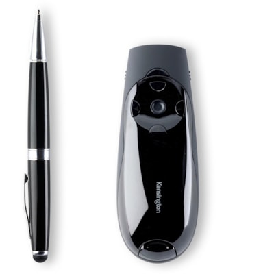 Kensington Presenter Expert Mouse/Presentation Pointer - Laser - Wireless - Radio Frequency - Black - USB WIRELESS W/GREEN LASER 