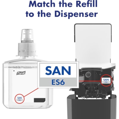 PURELL® - ES6 Distributeur d'antiseptique pour les mains - Automatique - 1,20 L Capacité - Support 4 x C Batterie - Mécanisme de verrouillage, Résistants, Fixation Murale, Sans contact - Graphite - 1 chaque DISTRIBUTEUR DE GRAPHITE TACTI 