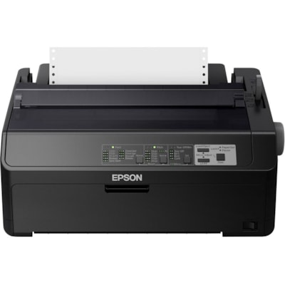 Epson LQ-590II 24-pin Dot Matrix Printer - Monochrome - Energy Star - 584 cps Mono - 8.50" (215.90 mm) Width x 11" (279.40 mm) Length - USB - Parallel  