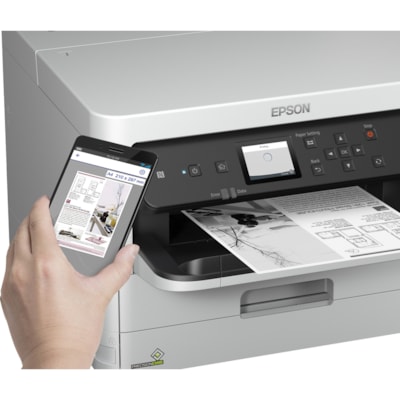 Imprimante à jet d'encre WorkForce Pro WF-M5299 Bureau - Monochrome Epson - 24 ppm Mono - 4800 x 1200 dpi Impression - Automatique Recto/Verso - 250 Feuilles Entrée - Ethernet - Réseau sans-fil - Impression papier ordinaire - USB  