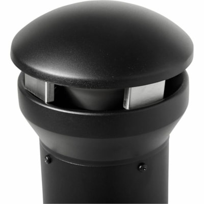 Rubbermaid Commercial - Station pour fumeurs Infinity - 15,50 L Capacité - Sans bourrage, Base alourdie, Résistant aux intempéries, Cadenas, Tamper Resistant/Infalsifiable, Antivol - hauteur de 39 po (990,60 mm) x largeur de 13 po (330,20 mm) - Métal, Acier inoxydable - N BLACK 
