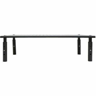 Tripp Lite series Monitor Riser for Desk, 18 x 11 in. - Height Adjustable, Metal, Black - 44.09 lb (20000 g) Load Capacity - 4.30" (109.22 mm) Height x 18.50" (469.90 mm) Width x 11.20" (284.48 mm) Depth - Desktop, Tabletop, Countertop - Metal - Black  CPNT 