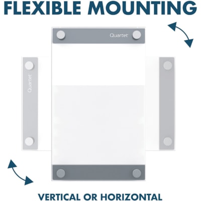 Quartet Infinity Magnetic Board - 11" (279.40 mm) Board Height x 17" (431.80 mm) Board Width - Tempered Glass Surface - Easy to Clean, Long Lasting, Magnetic, Dry Erase Surface - 1 Each INFINITY  QUARTET 