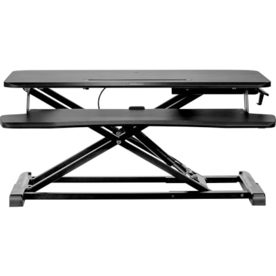 Fellowes Corsivo Sit-Stand Workstation - 4.50" (114.30 mm) Height x 31.50" (800.10 mm) Width x 24.13" (612.90 mm) Depth - Black nd Workstation 