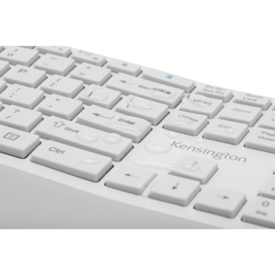 Kensington Pro Fit Ergo Wireless Keyboard and Mouse-Gray - USB Wireless Bluetooth/RF 4.0 Keyboard - Gray - USB Wireless Bluetooth/RF Mouse - Gray - Compatible with PC, Mac - Retail YBD AND MSE 