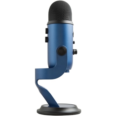 Blue Yeti Wired Condenser Microphone - Stereo - 20 Hz to 20 kHz - Cardioid, Bi-directional, Omni-directional - Desktop, Stand Mountable, Side-address - USB  