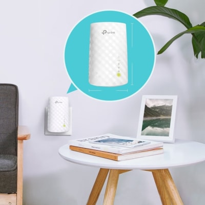 TP-Link RE220 Dual Band IEEE 802.11ac 750 Mbit/s Wireless Range Extender - 2.40 GHz, 5 GHz - 3 x Internal Antenna(s) - Internal - 1 x Network (RJ-45) - Fast Ethernet - 6.50 W - Wall Mountable  