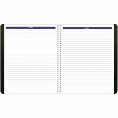 Blueline 2026 DuraGlobe 14-Month Monthly Planner - December to January - 8-7/8" x 7-1/8" - Black - Bilingual - Monthly - 14 Month - December 2025 to January 2027 - 7:00 AM to 6:00 PM - Hourly - 1 Month Double Page Layout - 7 1/8" (180.98 mm) x 8 7/8" (225.43 mm) Sheet Size - Twin Wire - Black - Pape  