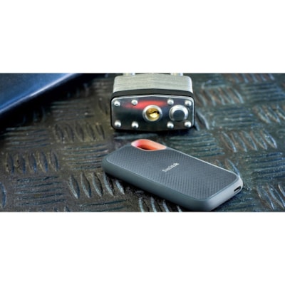 SanDisk Extreme SDSSDE61-500G-G25 500 GB Portable Solid State Drive - External - 1050 MB/s Maximum Read Transfer Rate - 5 Year Warranty  