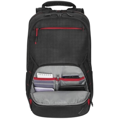 Lenovo Essential Plus Carrying Case Rugged (Backpack) for 15.6" Notebook - Black - Weather Resistant, Wear Resistant - Ballistic Nylon, Polyethylene Terephthalate (PET), Polyester Body - Hand Grip, Shoulder Strap, Handle, Carrying Strap  CASE 