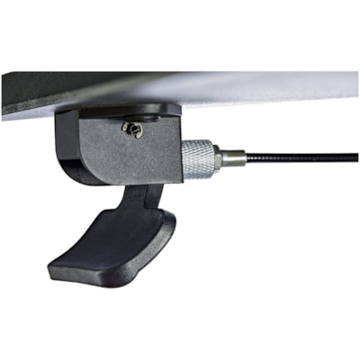 StarTech.com Mobile Standing Desk - Portable Sit-Stand Ergonomic Height Adjustable Cart on Wheels - Rolling Computer/Laptop Workstation - Sit-stand cart is easily movable; Stable base w/ lockable front wheels - Mobile standing desk with large 24x31.5in surface - 11lb Lift capacity - Easy to clean po le; Stable base w/ lockable fr ont wheels - Mobile