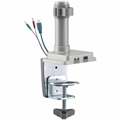 Tripp Lite series Flex-Arm DDR1732DAL Desk Mount for Monitor, HDTV, Workstation, TV, Flat Panel Display - Silver - Height Adjustable - 2 Display(s) Supported - 32" Screen Support - 19.84 lb (9000 g) Load Capacity - 75 x 75, 100 x 100 - Rugged - Steel, Aluminum  ACCS 