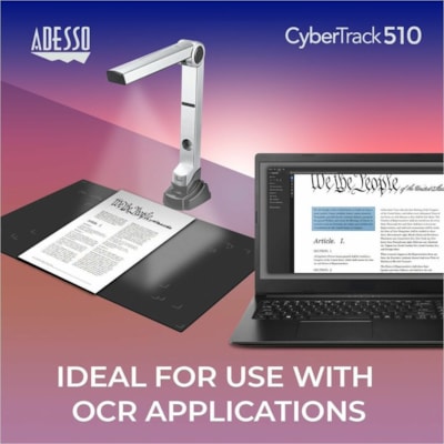 Adesso Cybertrack 510 Document Camera - CMOS  DOCUMENT CAMERA WITH MICROPHO NE