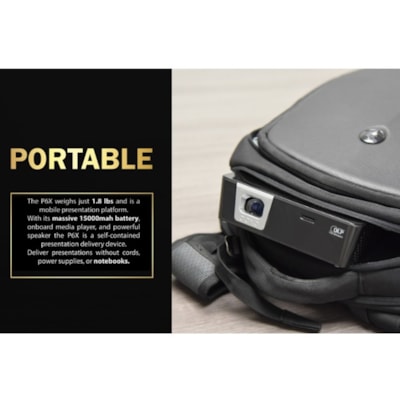 AAXA Technologies - Projecteur DLP (Digital Light Processing) HP-P6X-01 - 16:9 - Noir, Gris - 1280 x 800 - Avant - 30000 Heure Mode Normal - WXGA - 2,000:1 - 1000 lm - HDMI - USB  PROJ 
